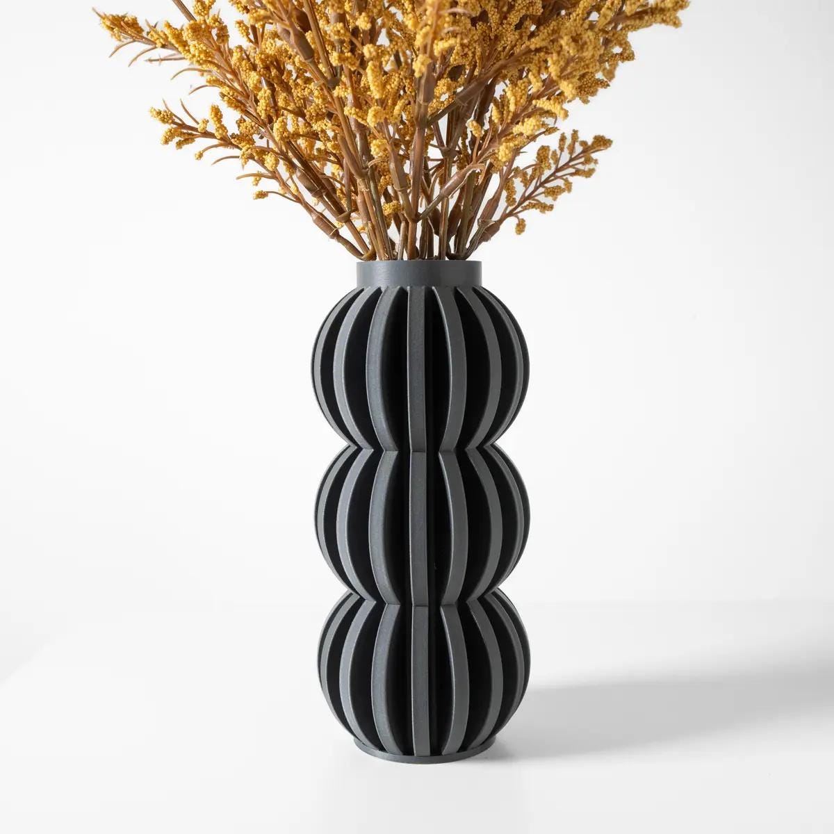 Obsidian Orbit Vase