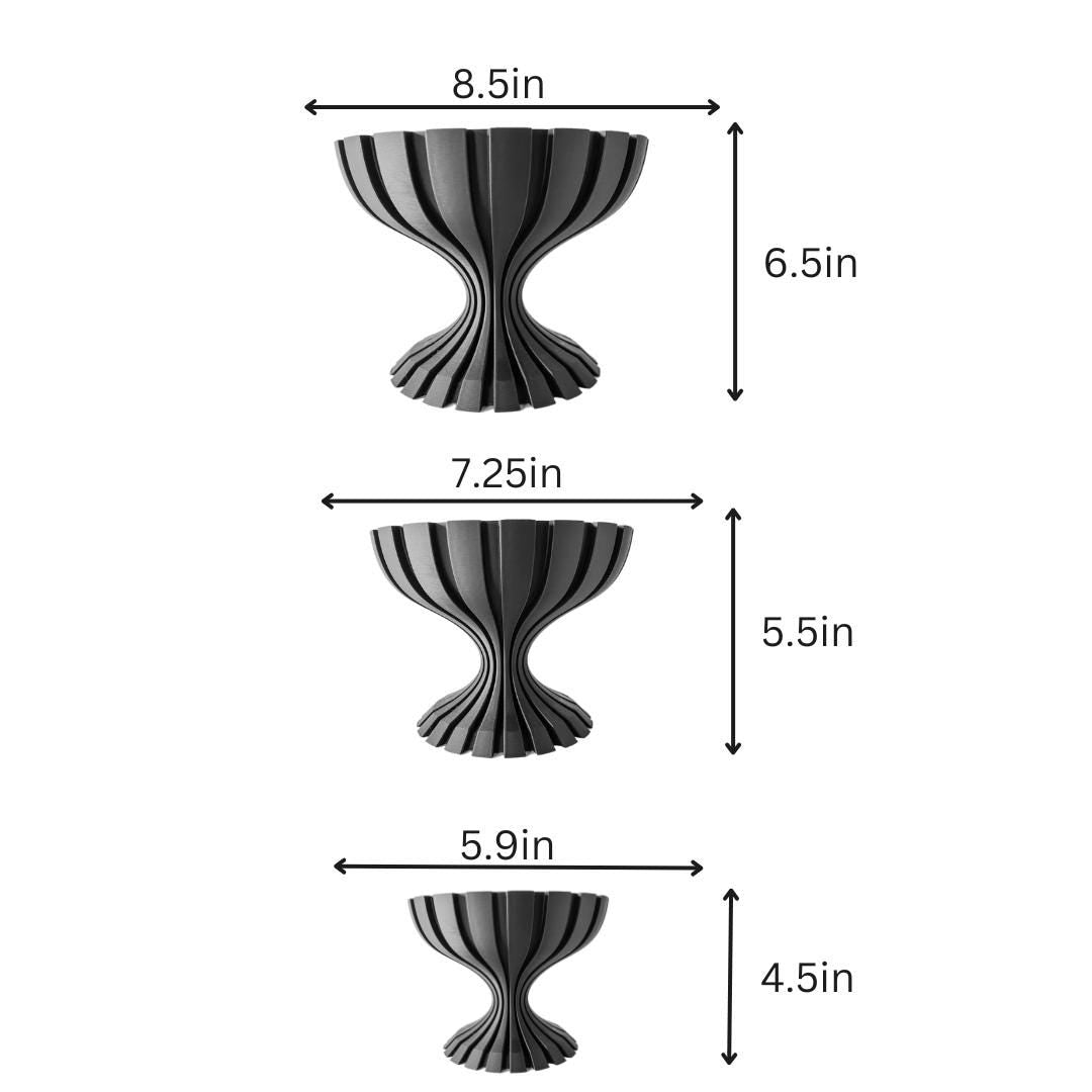 The "Vice" Modern 3D Printed Display Stand  Minimalist Indoor Plant Stand for Succulents, Cacti and Small Plants  Unique Home Décor Gift"