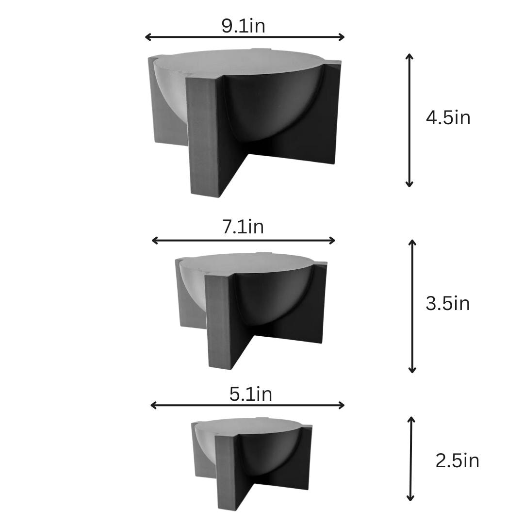 The "Lasi" Modern 3D Printed Display Stand  Minimalist Indoor Plant Stand for Succulents, Cacti and Small Plants  Unique Home Décor Gift"