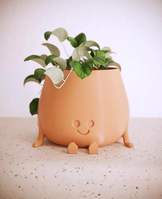 Happy face planter happy cute plant pot cute decoration indoor planter pot happy face plant lover gift birthday gift cute planter pot flower pot