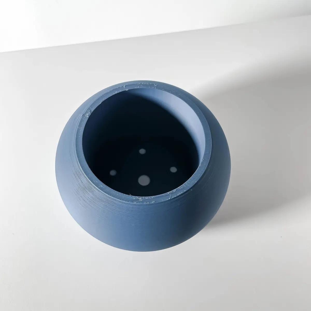 Rono- Modern 3D Printed Planter  Minimalist Indoor Plant Pot for Succulents, Cacti, and Small Plants  Unique Home Décor Gift, 4 5 6" Round