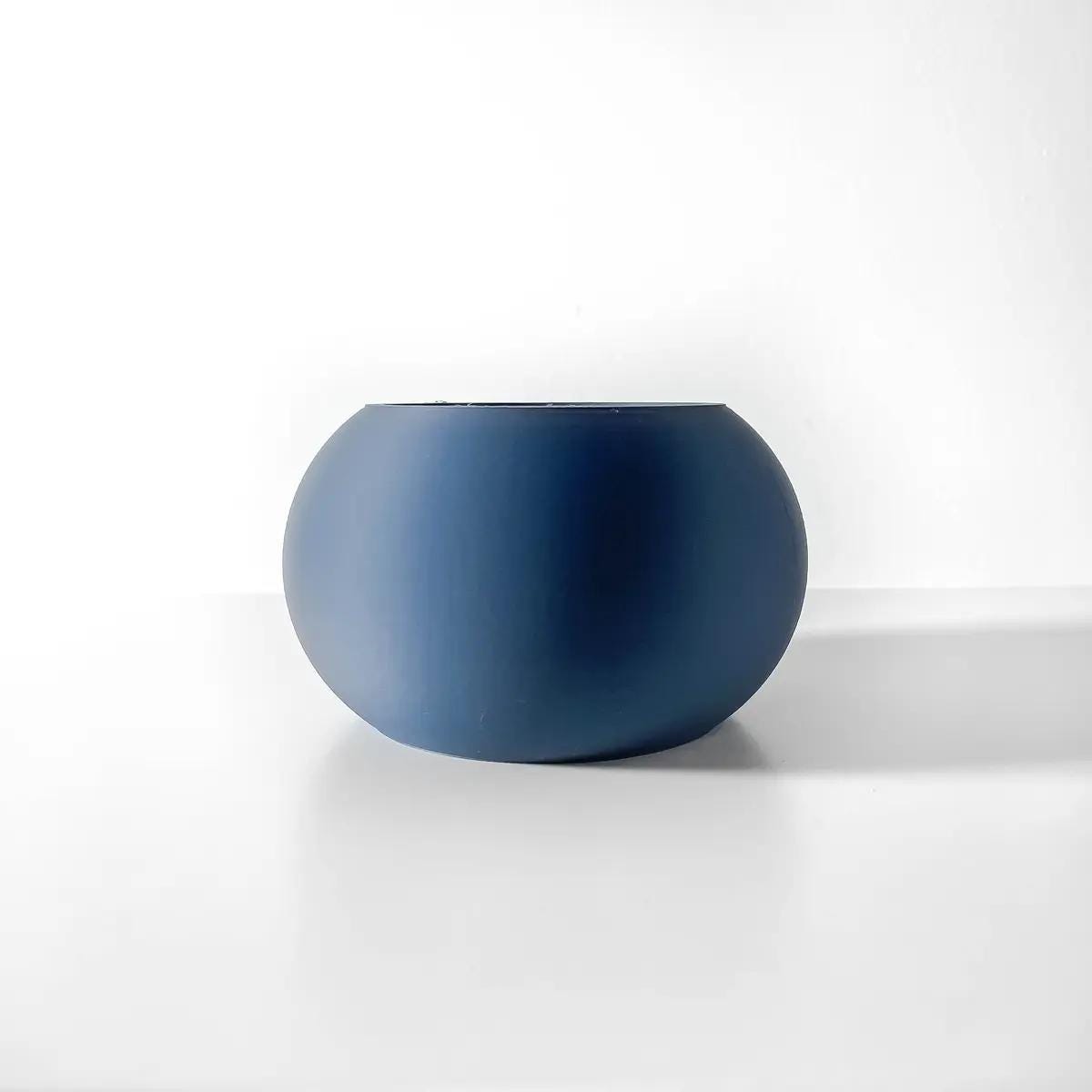 Rono- Modern 3D Printed Planter  Minimalist Indoor Plant Pot for Succulents, Cacti, and Small Plants  Unique Home Décor Gift, 4 5 6" Round