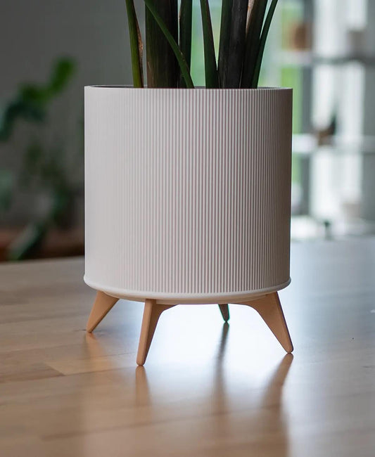 Davi - Modern 3D Printed Planter  Minimalist Indoor Plant Pot for Succulents, Cacti, and Small Plants  Unique Home Décor Gift